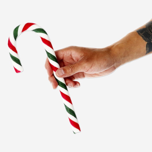 Big candy cane with tutti frutti flavour