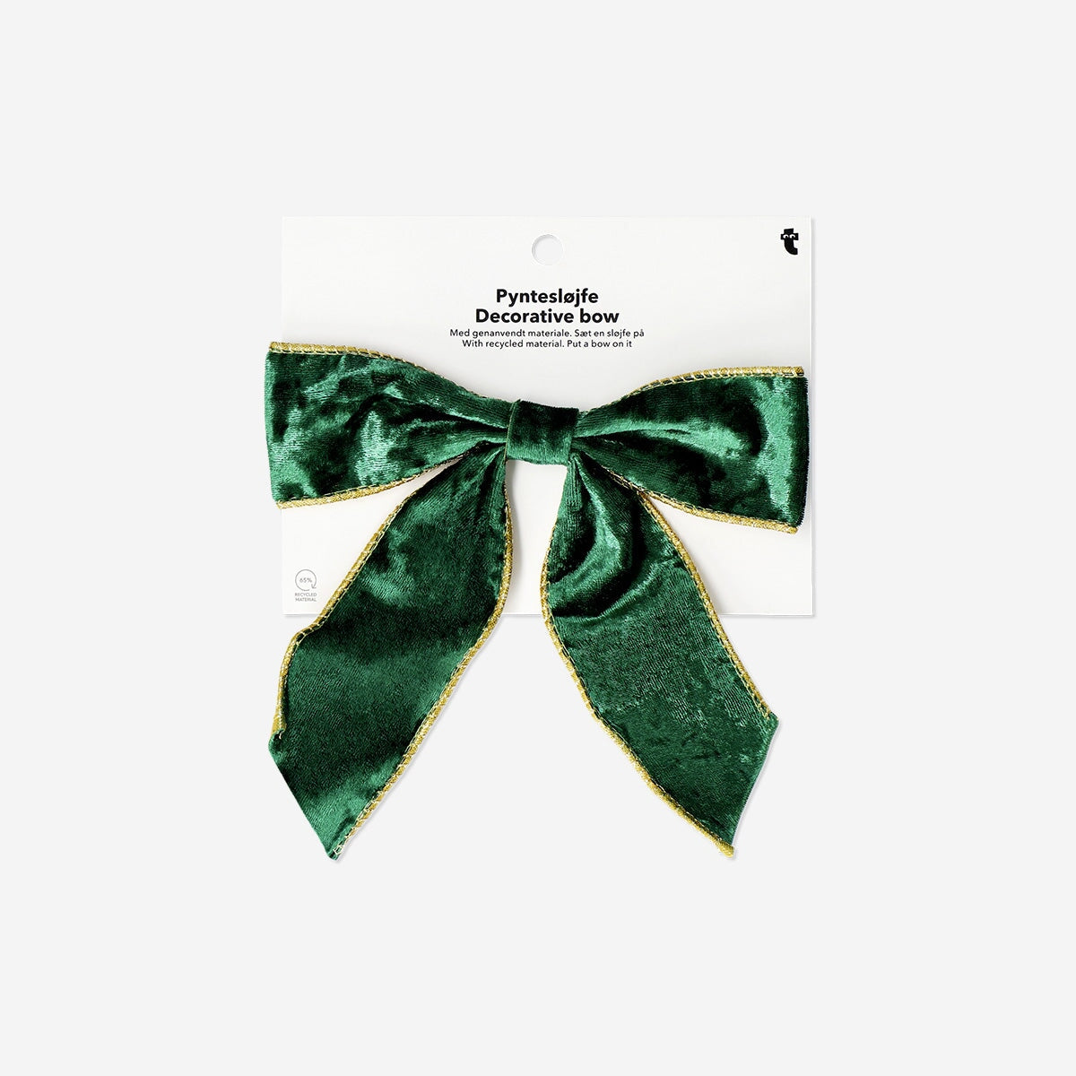 Big green velvet bow - 19 cm Office Flying Tiger Copenhagen 