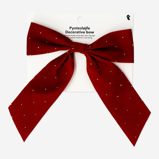 Big velvet bow - 19 cm