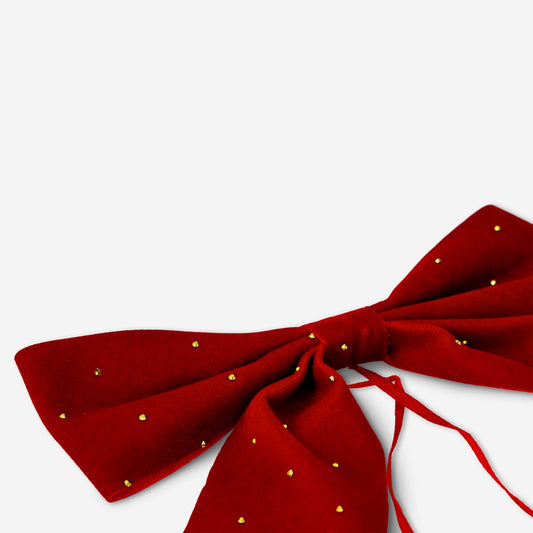 Big velvet bow - 19 cm