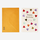 Birthday card with cut out balloons and envelope Party Flying Tiger Copenhagen 