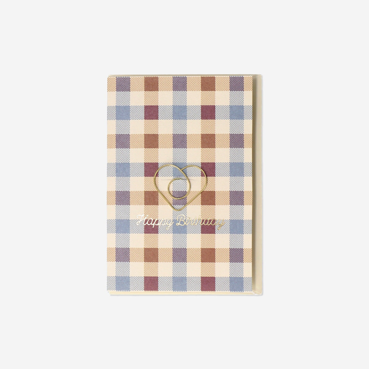 Birthday card with gold heart bookmark office Flying Tiger Copenhagen 