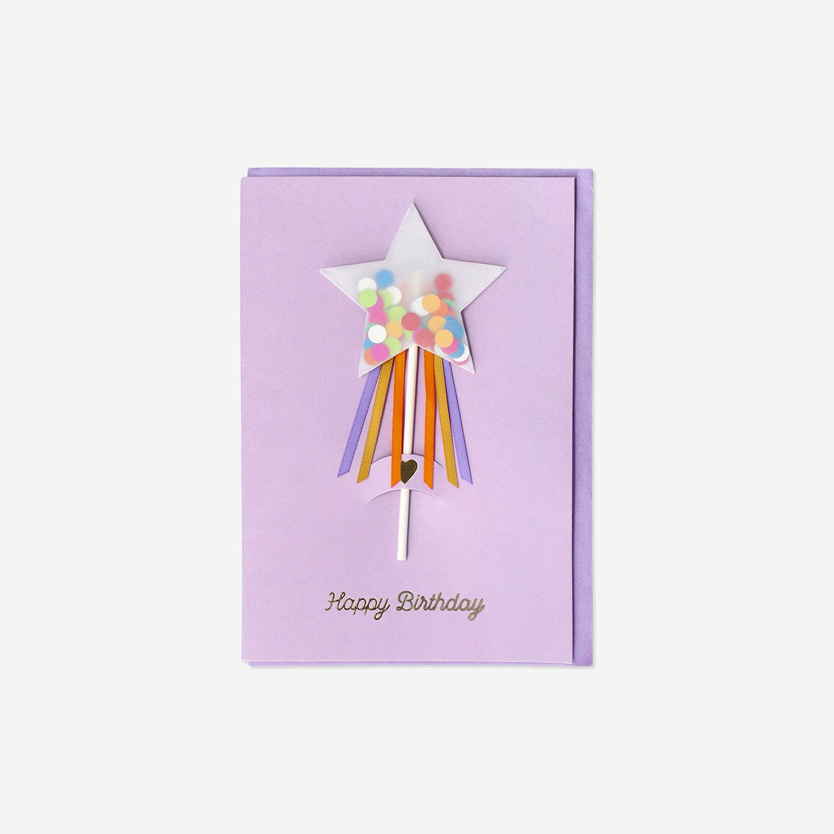 Birthday card with star wand office Flying Tiger Copenhagen 