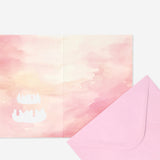 Birthday card with two tier cake office Flying Tiger Copenhagen 