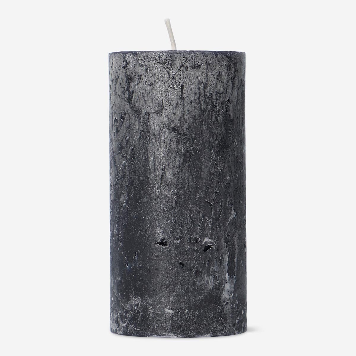 Black Rustic Pillar Candle - 12 cm Home Flying Tiger Copenhagen 