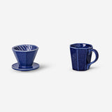 Blue mug with coffee drip - 2 pcs Kitchen Flying Tiger Copenhagen 
