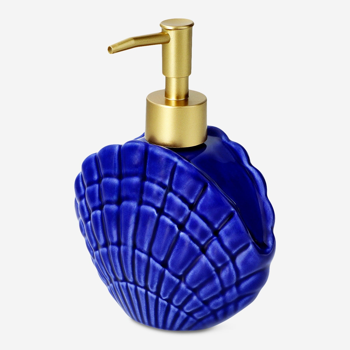 Blue seashell soap dispenser | Flying Tiger Copenhagen