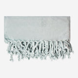 Blue throw blanket with fringes Home Flying Tiger Copenhagen 