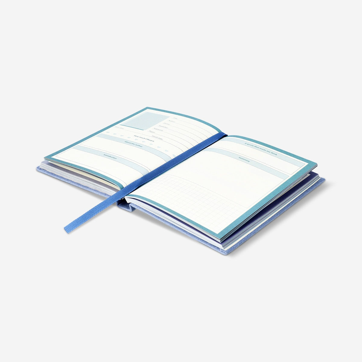 Book journal with linen cover - English Office Flying Tiger Copenhagen 