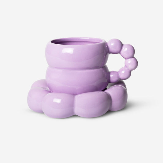 Bubble mug with saucer. 550 ml