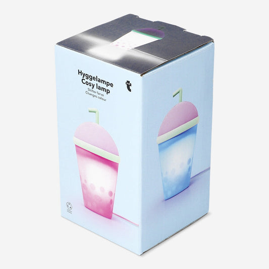 Lampa dająca nastrojowe światło z motywem bubble tea