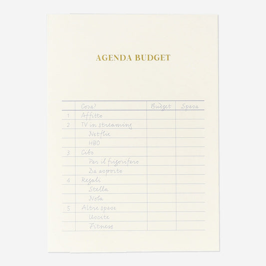 Budget Planner A5 - Italian