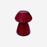 Burgundy mushroom glass vase - 17 cm Home Flying Tiger Copenhagen 