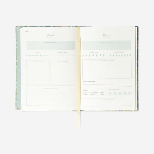 Journal bien-être fleuri