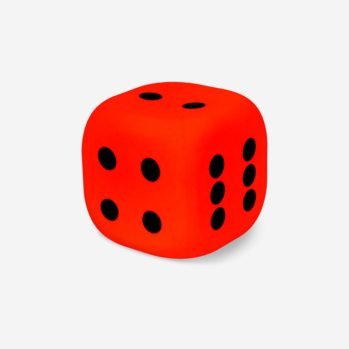 Color-changing dice lamp gadget from Flying Tiger Copenhagen, featuring a cozy design with vibrant LED lighting.