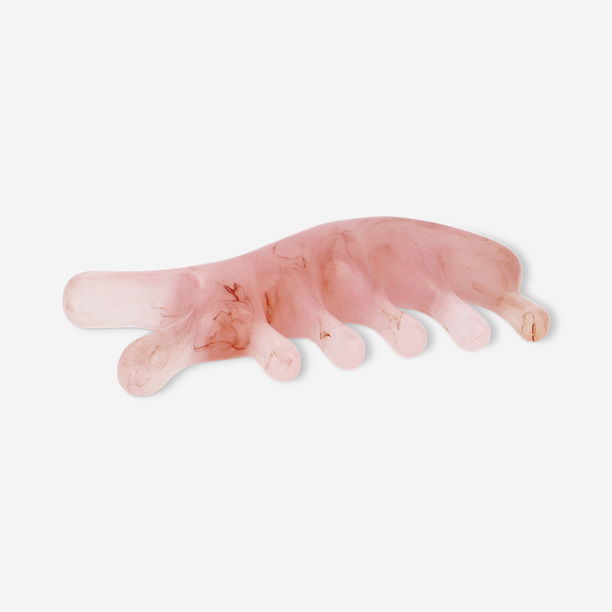 Outil gua sha rose pour massage du cuir chevelu