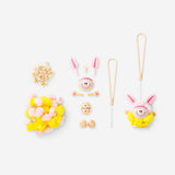 Colorful DIY plush monster keychain from Flying Tiger Copenhagen, a fun collectible hobby item with a cute, soft monster design.