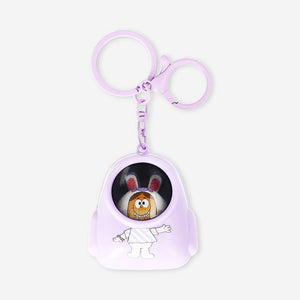 Colorful candy monster keyring with light from Flying Tiger Copenhagen, featuring a playful, eye-catching design.