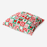 Knitted Christmas pattern cushion from Flying Tiger Copenhagen, 27x29 cm, soft home decor with festive festive design.