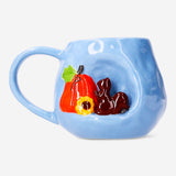 Mug with embossed autumn motif - 450 ml