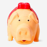 Flying Tiger Copenhagen pet chew toy pig wrapped with red ribbon, a fun leisure toy for dogs.
