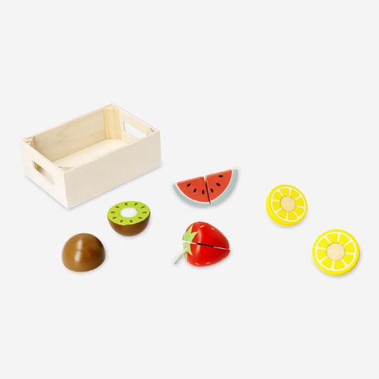 Wooden play fruits