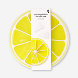 Lemon-shaped ice cube tray with lid from Flying Tiger Copenhagen, perfect for making fun lemon ice cubes in the kitchen.