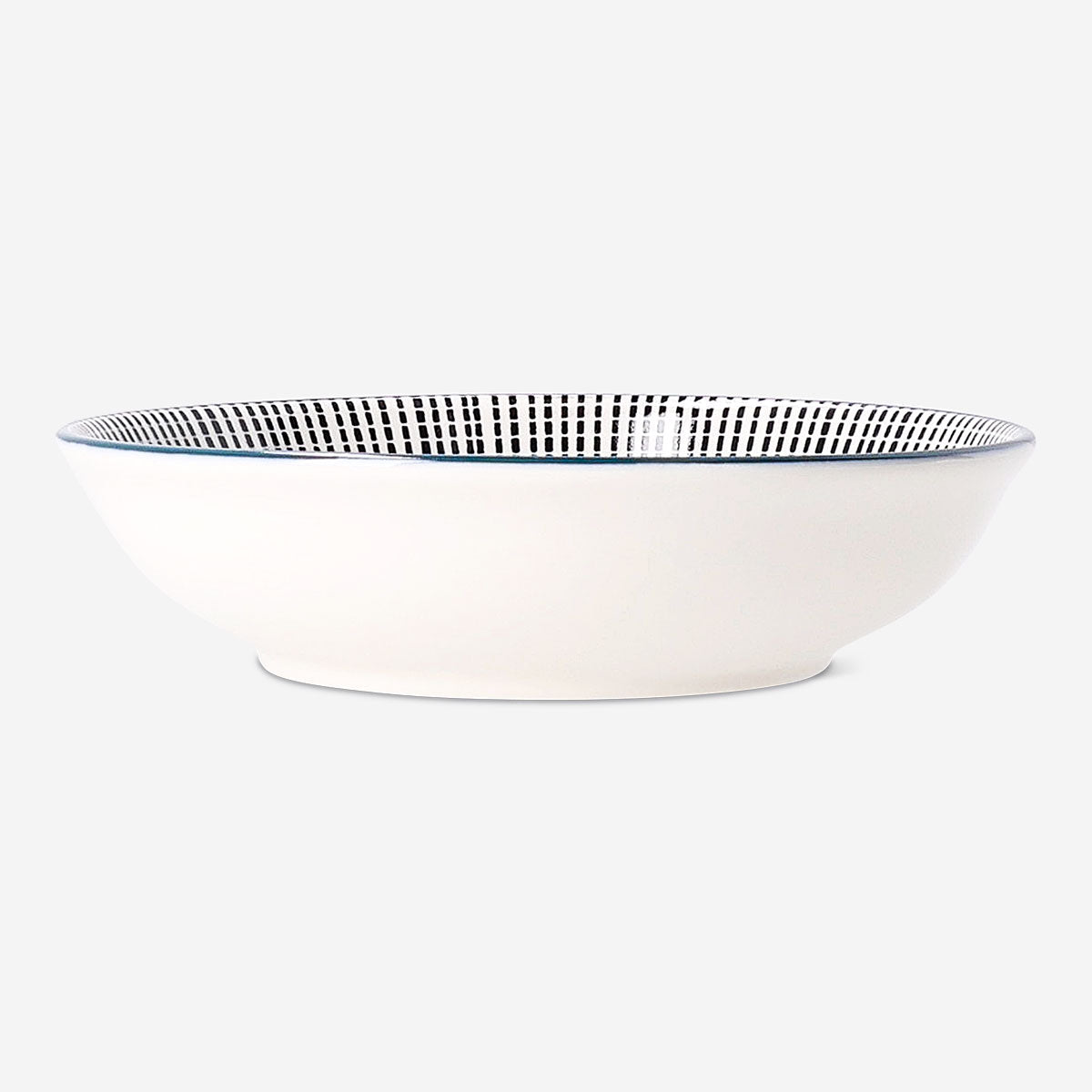 14 cm ceramic bowl with geometric print from Flying Tiger Copenhagen, perfect for kitchen use and stylish table settings.