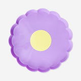 Purple flower serving plate - 21 cm