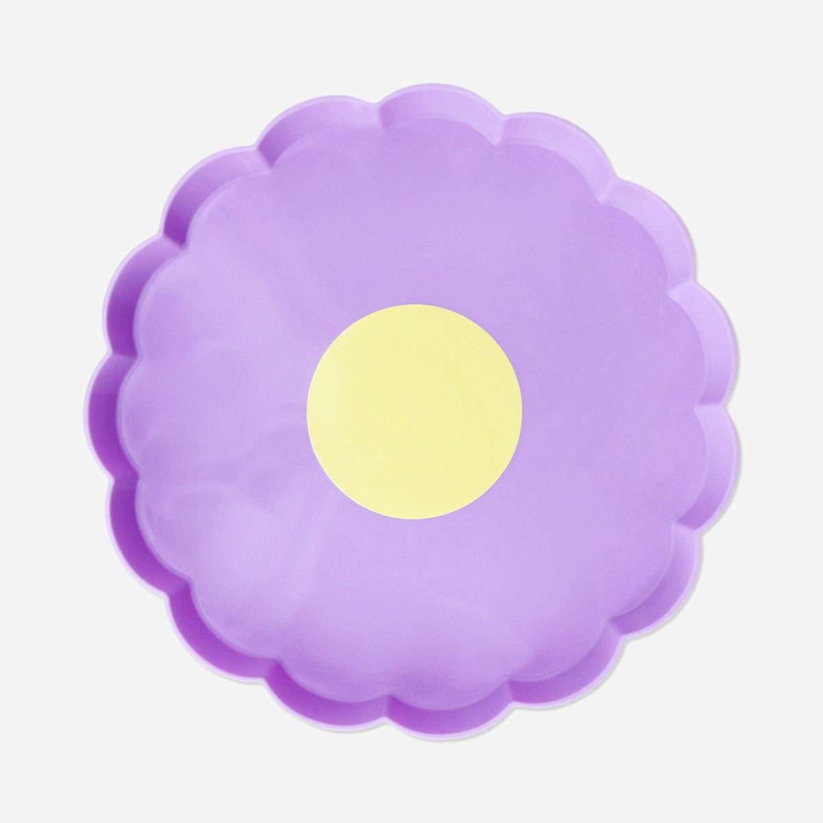 Purple flower serving plate - 21 cm