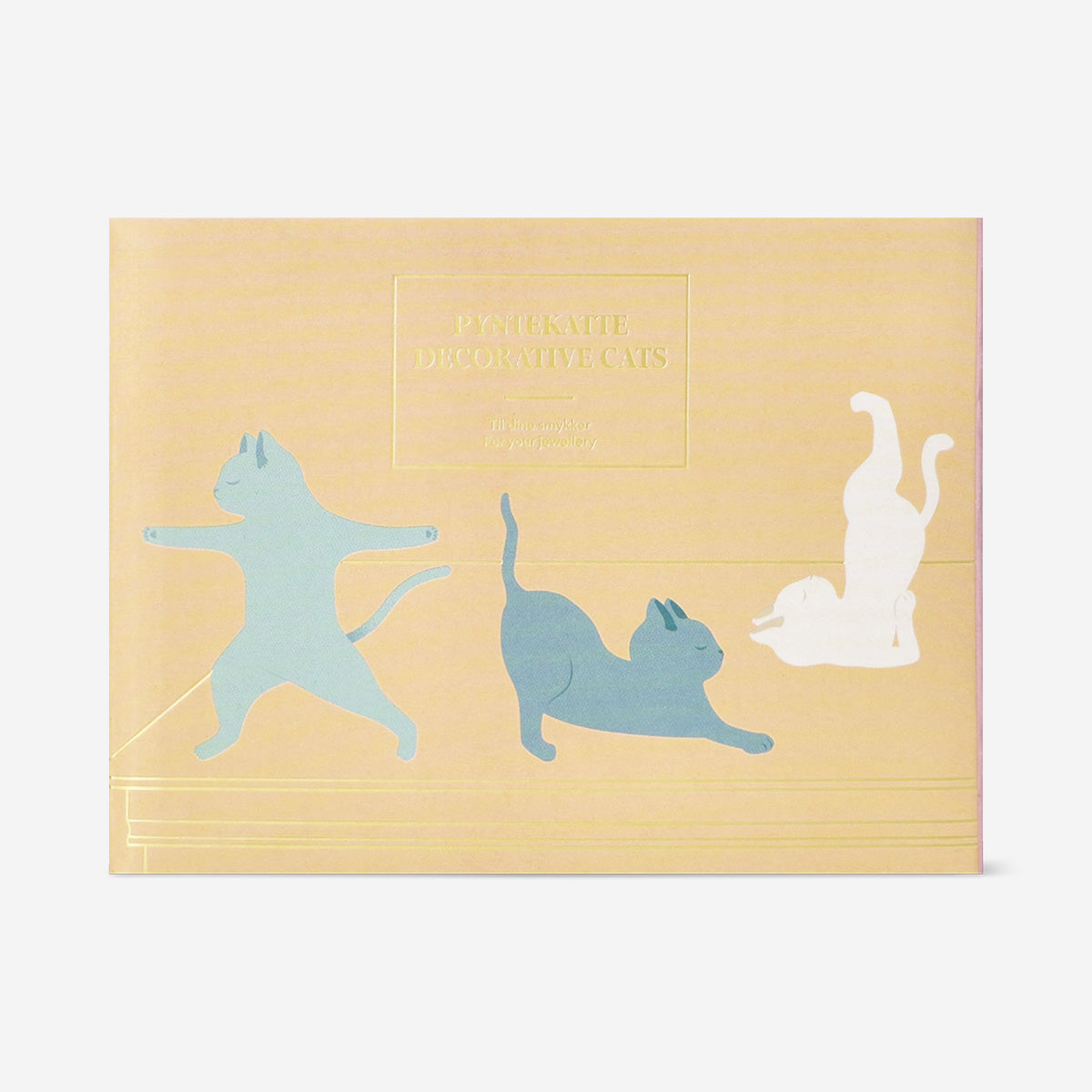 Joyeros gato de cerámica azul - 3 uds.