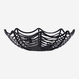 Flying Tiger Copenhagen spiderweb basket, 28 cm, decorative party basket with intricate web design for Halloween or themed events.