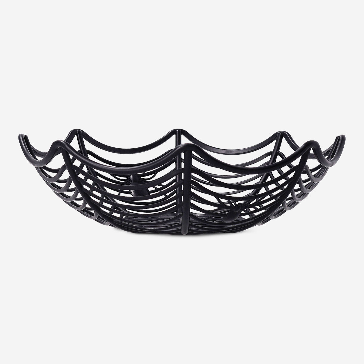 Flying Tiger Copenhagen spiderweb basket, 28 cm, decorative party basket with intricate web design for Halloween or themed events.