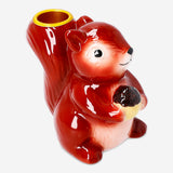 Flying Tiger Copenhagen squirrel candle holder, 11 cm tall, decorative home accessory with a charming squirrel design.