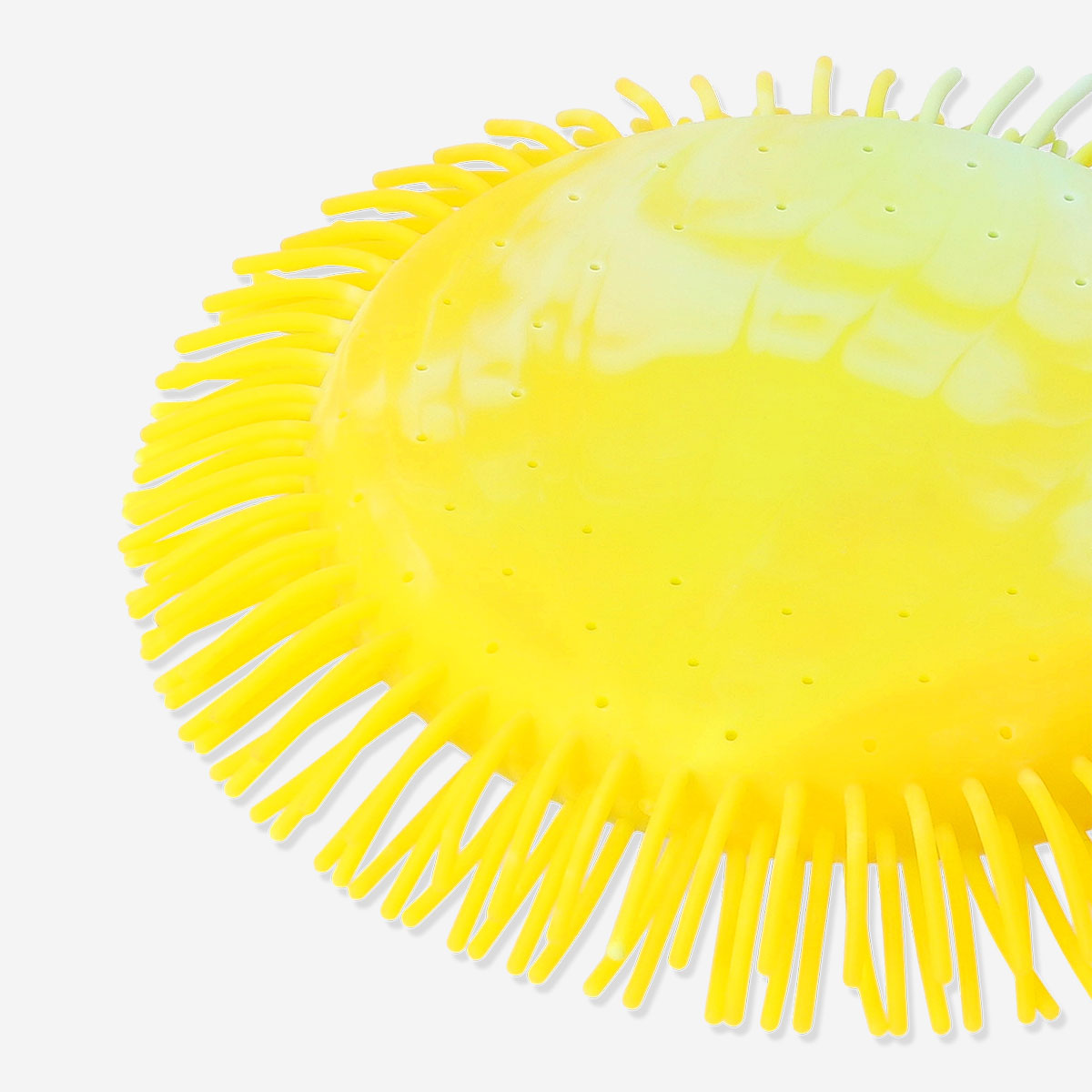 Yellow Flying Tiger Copenhagen water play flying disc toy, lightweight and flexible for outdoor fun and water games.