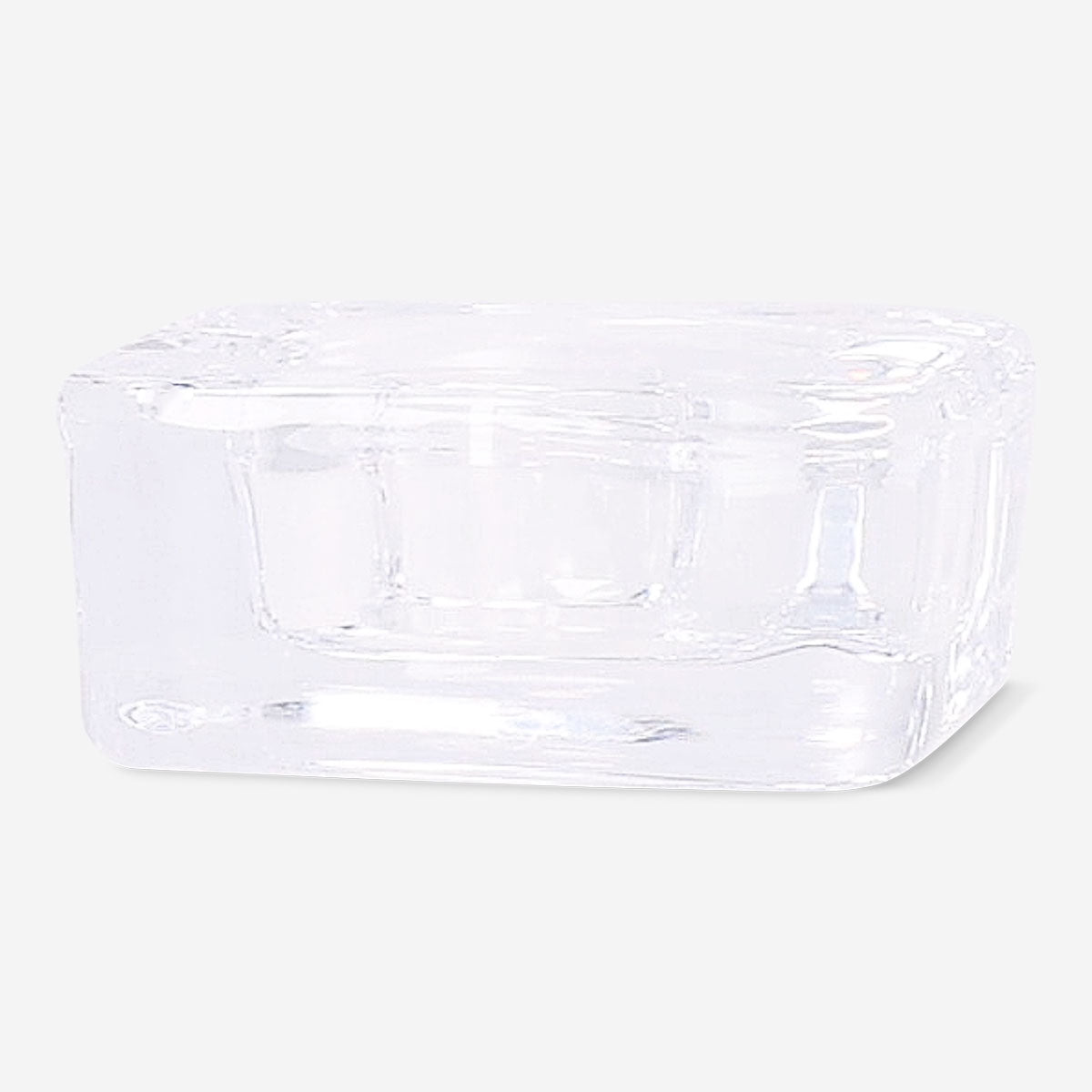 Clear tealight holder by Flying Tiger Copenhagen, 6 cm, with a transparent design for displaying candles