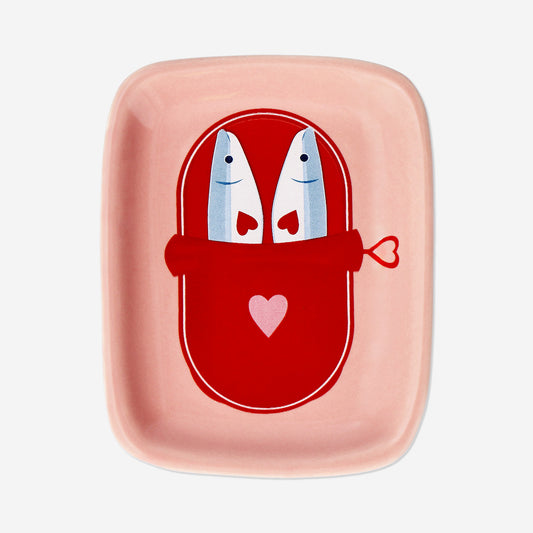 Trinket tray with sardines - 11 cm