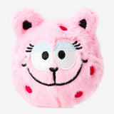 Pink leopard cuddly ball toy from Flying Tiger Copenhagen with soft, plush fabric and playful leopard print design.