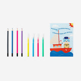 Travel colouring kit in suitcase by Flying Tiger Copenhagen, featuring colored pencils, markers, and drawing supplies for on-the-go creativity.