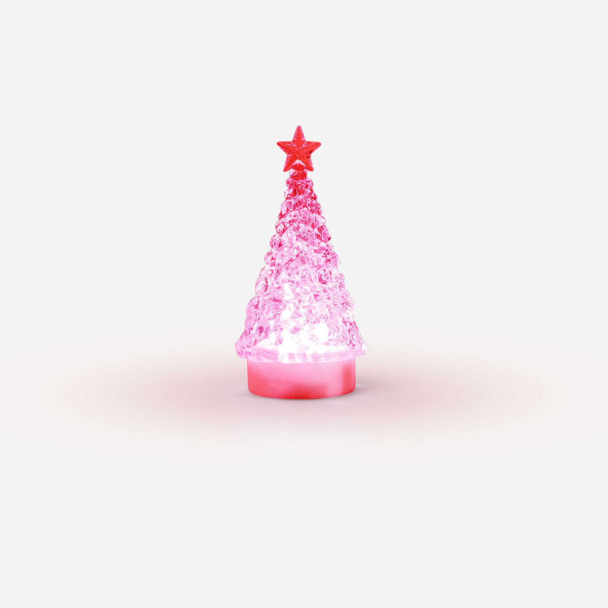 Color-changing glowing tree gadget by Flying Tiger Copenhagen with vibrant, shifting lights and a decorative, illuminated tree design.