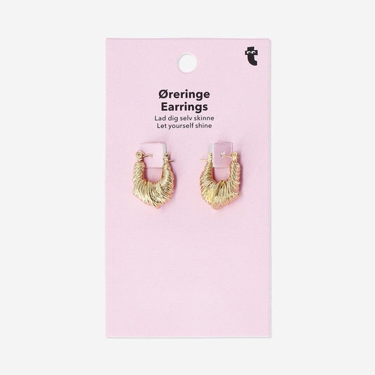 Hanging earrings - Gold croissants
