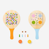 3-in-1 strandspelletjes - Tennis, ludo of slangen en ladders