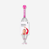 Pink Flying Tiger Copenhagen head massager gadget with multiple flexible prongs for scalp relaxation and soothing massage.