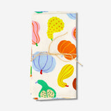 Set of two Flying Tiger Copenhagen fabric napkins with festive pumpkin print for home table decor.