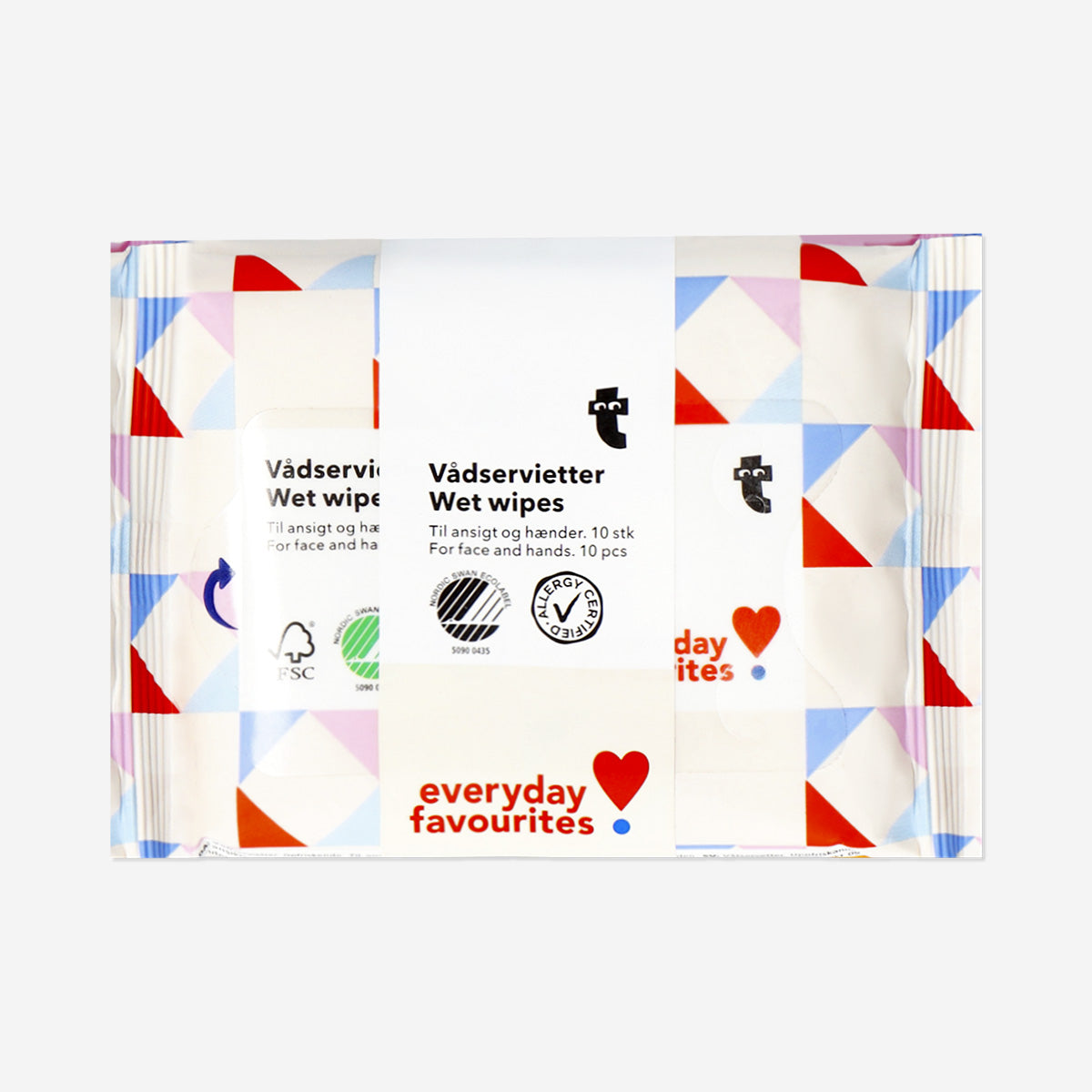 Toallitas húmedas refrescantes para rostro y manos - 5 uds.