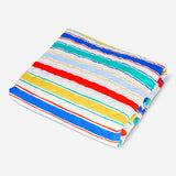Quilted picnic blanket with stripes - 170x130 cm