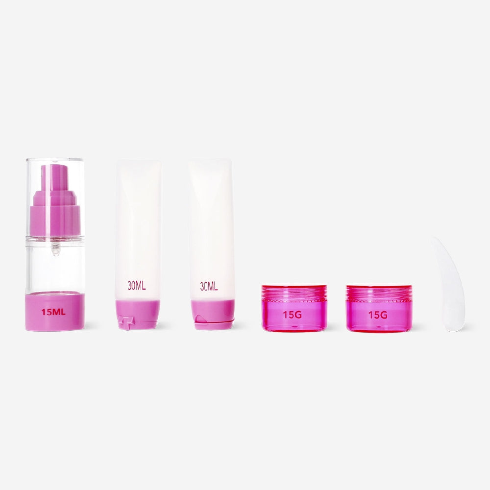 Pink Flying Tiger Copenhagen travel leisure set in box, includes accessories for on-the-go travel, stylish and compact.