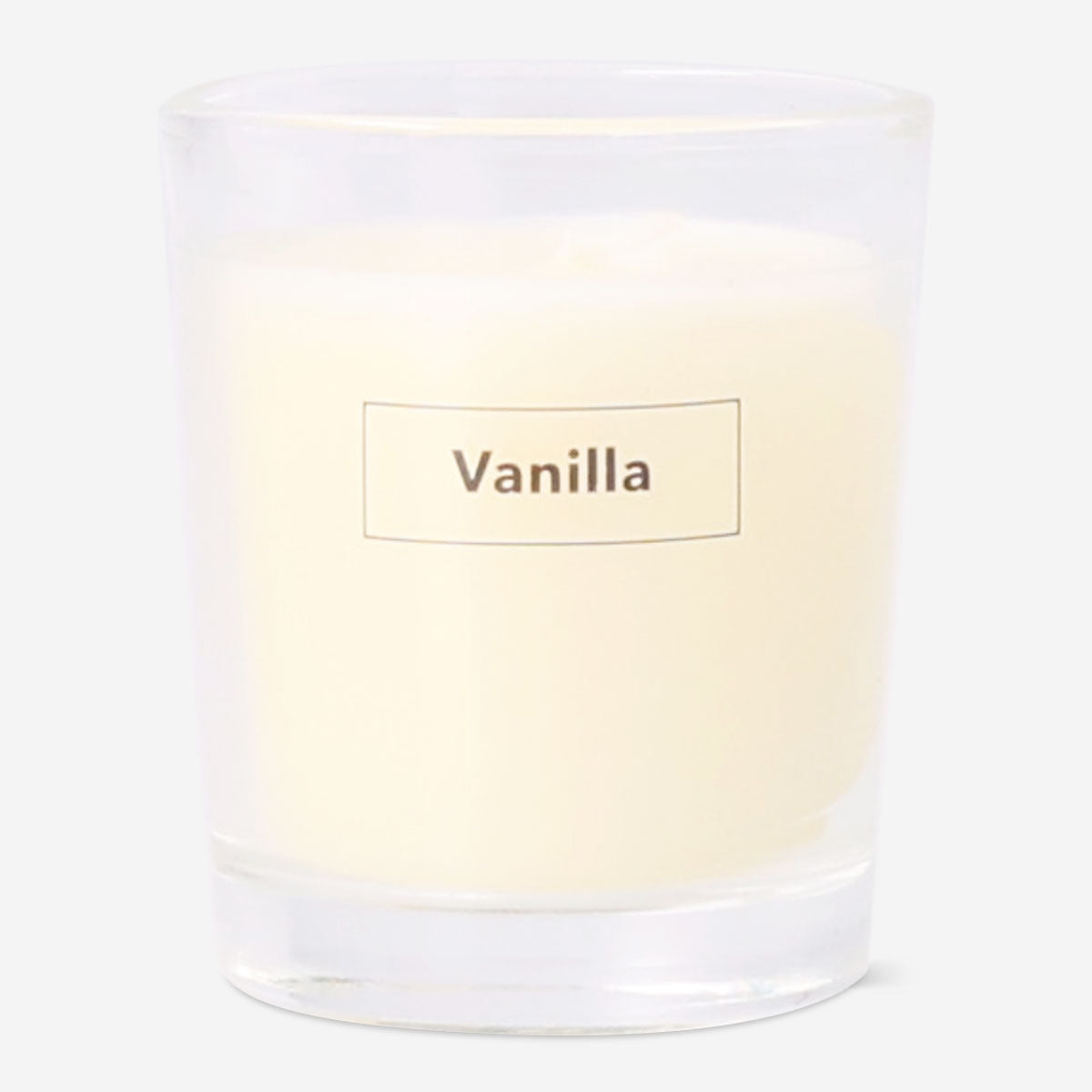 Flying Tiger Copenhagen vanilla scented candle in a 5 cm jar
