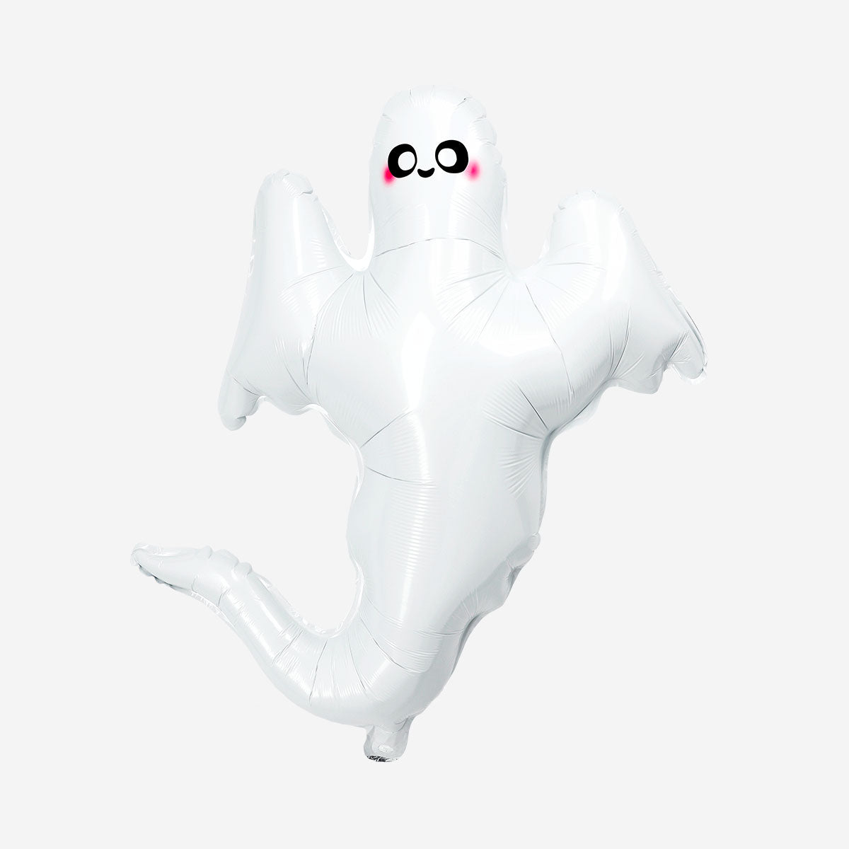Flying Tiger Copenhagen foil ghost balloon, 60 cm, spooky Halloween party decoration with a ghost design and shiny surface.