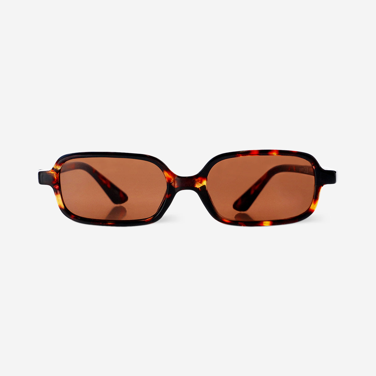 Square Tortoise Shell Sunglasses with UV400 Protection – Flying Tiger Copenhagen